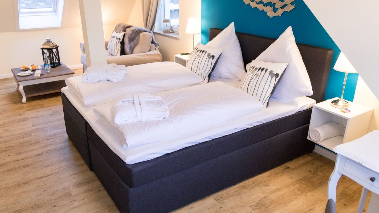 kombinierter Wohn- und Schlafbereich in der Junior Suite kombinierter Wohn- und Schlafbereich in der Junior Suite